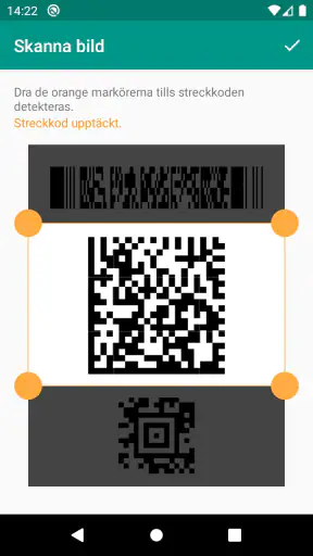QR-skanner och streckkoder screenshot