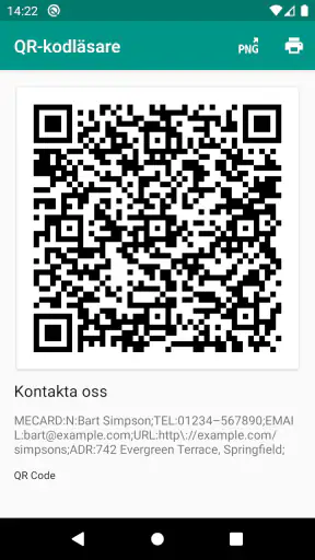 QR-skanner och streckkoder screenshot