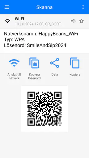 QR & Streckkodsläsare screenshot