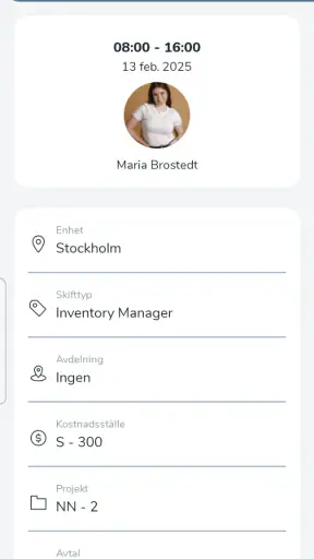 Quinyx Mobile screenshot
