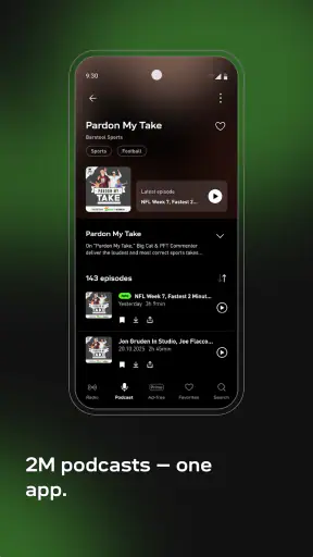 radio.se - radio och podcast screenshot