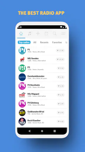 Radio Sverige FM online screenshot
