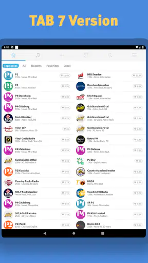 Radio Sverige FM online screenshot