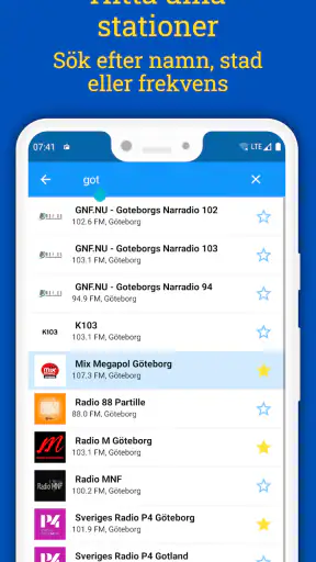 Radio Sverige FM: Online Radio screenshot