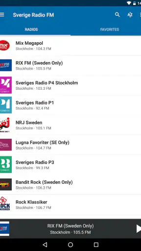 Radio Sverige: Radio Online FM screenshot