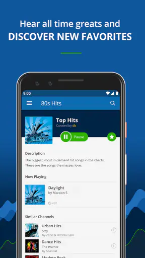 RadioTunes: Hits, Jazz, 80s screenshot