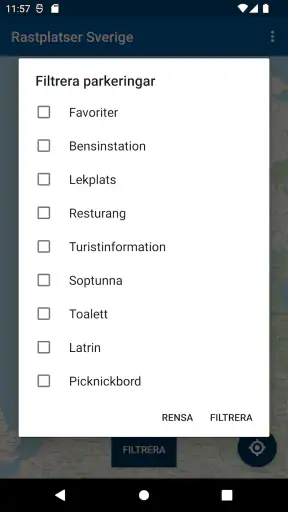 Rastplatser Sverige screenshot