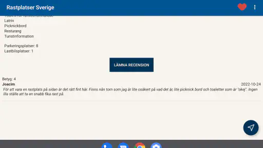 Rastplatser Sverige screenshot