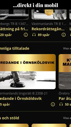 Rättegångsappen screenshot