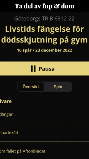 Rättegångsappen screenshot