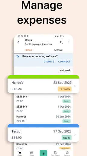 Receipt Tracker App - Dext screenshot