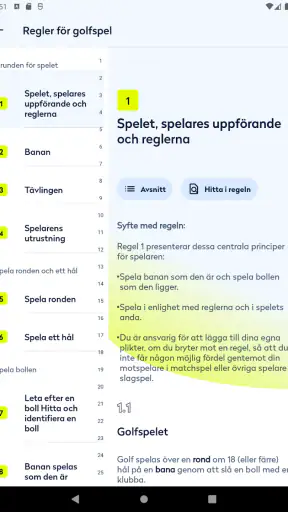 Regler för golfspel 2023 screenshot