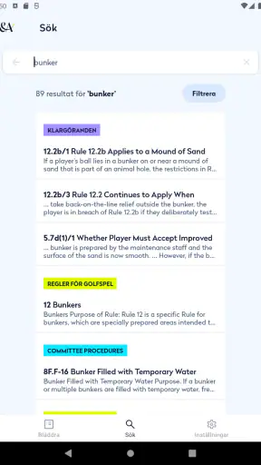 Regler för golfspel 2023 screenshot
