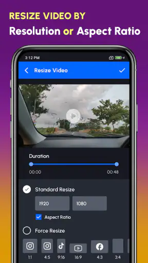 Resize Video, Compress & Crop screenshot