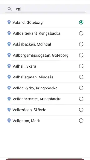 Reskollen Västtrafik screenshot