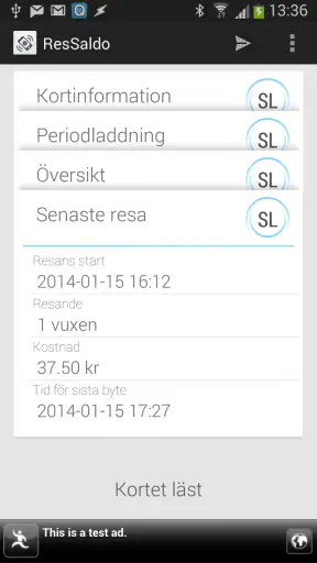 ResSaldo screenshot