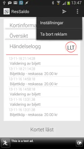 ResSaldo screenshot