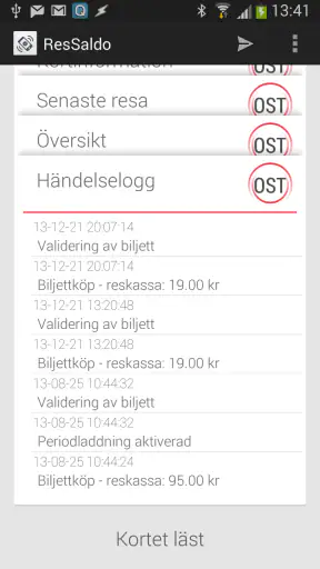 ResSaldo screenshot