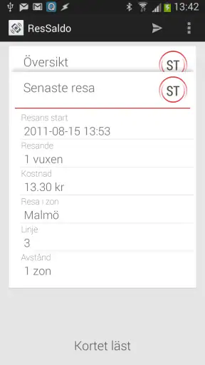 ResSaldo screenshot