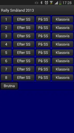 Resultatservice screenshot