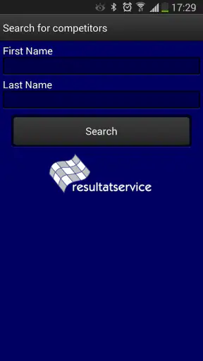 Resultatservice screenshot