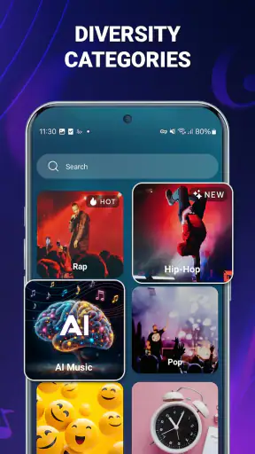 Ringsignaler android musik screenshot