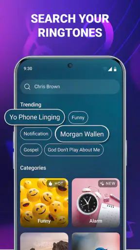Ringsignaler android musik screenshot