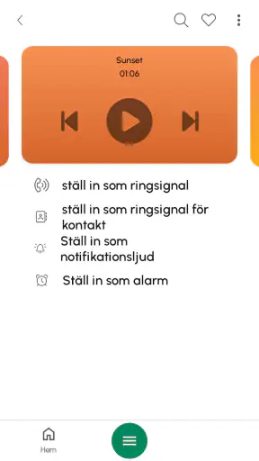 Ringsignaler för Android™ screenshot