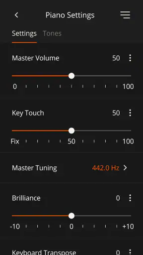 Roland Piano App screenshot