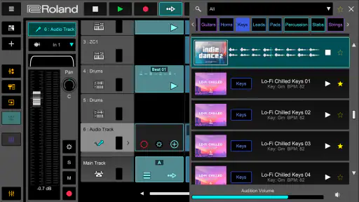 Roland Zenbeats Music Creation screenshot