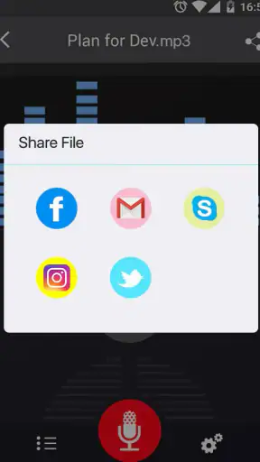 röstinspelare screenshot
