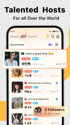 Saada — Live Group Voice Chat screenshot
