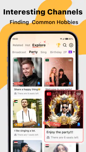 Saada — Live Group Voice Chat screenshot