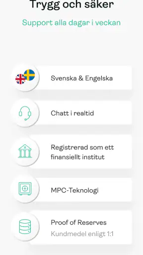 Safello: Köp Bitcoin med SEK screenshot