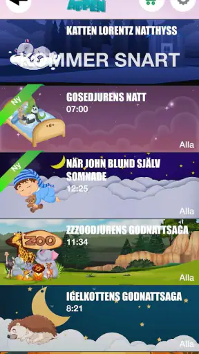 Sagoappen screenshot