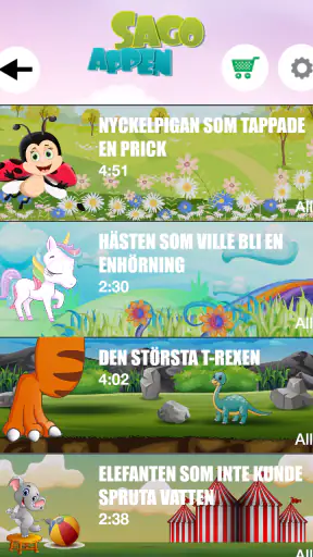 Sagoappen screenshot