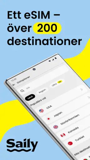 Saily: eSIM-kort för mobildata screenshot