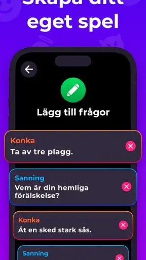 Sanning eller Konka Drickspel screenshot