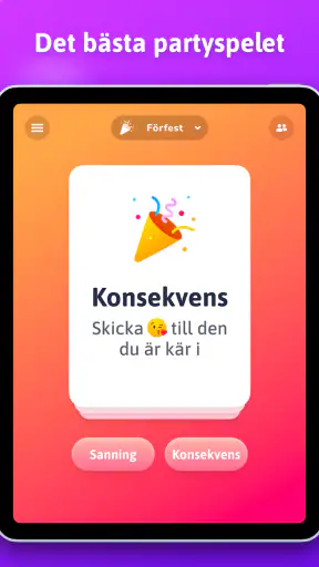 Sanning eller Konsekvens screenshot