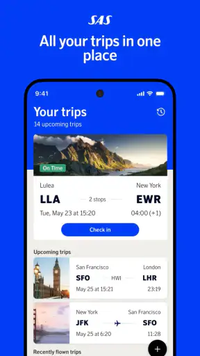 SAS – Scandinavian Airlines screenshot