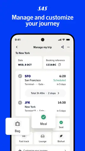 SAS – Scandinavian Airlines screenshot