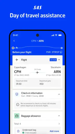 SAS – Scandinavian Airlines screenshot