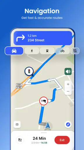 Satellitvy - Kartor - Radar screenshot