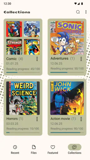 Serieläsare (cbz/cbr) screenshot
