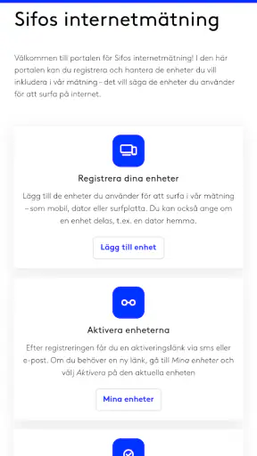 Sifo Internet screenshot
