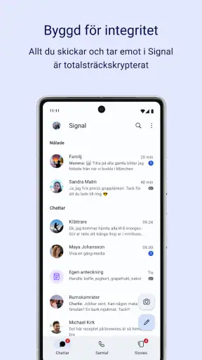 Signal - Privata meddelanden screenshot