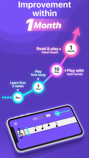 Simpia: Learn piano by songs screenshot