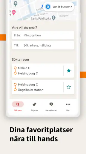 Skånetrafiken screenshot