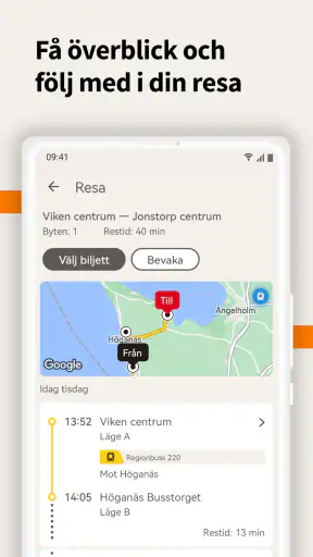 Skånetrafiken screenshot