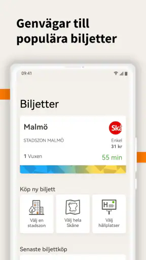 Skånetrafiken screenshot